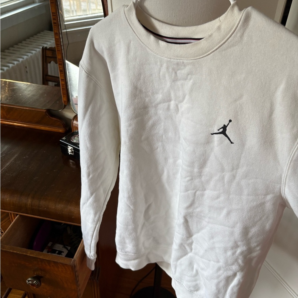 Jordan White Crewneck Sweatshirt